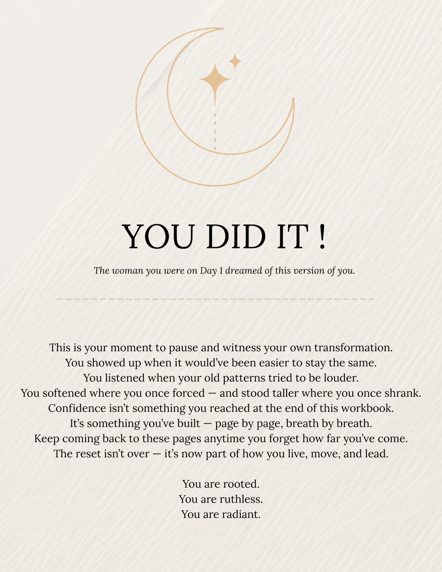 Rooted & Ruthless Confidence Reset (21-Day Digital Workbook)